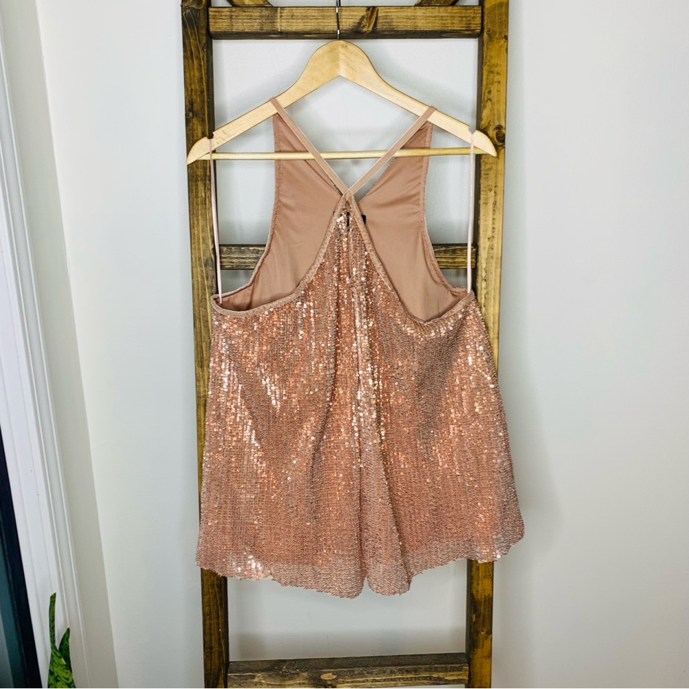 1.State Sequin Tank Blouse